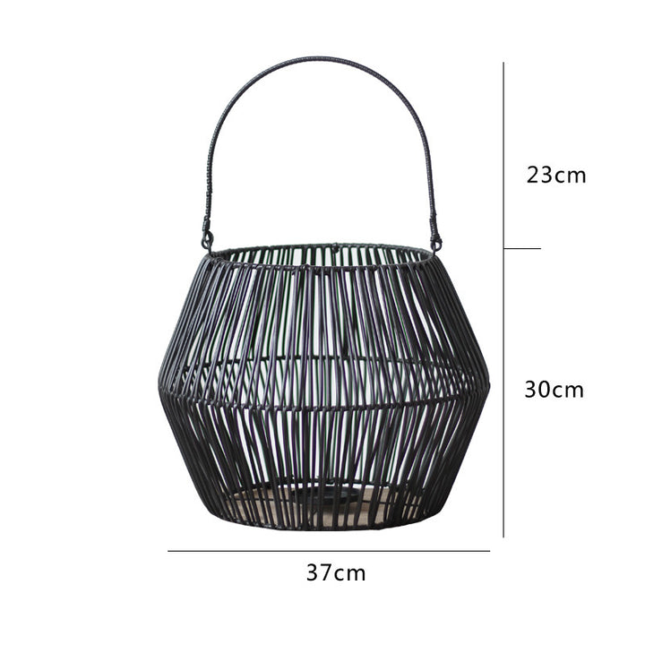 Decorative basket with handle Stornfield