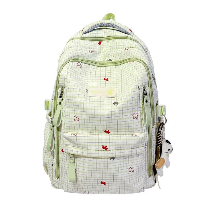 Stylish Grid Patterned Backpack Stornfield