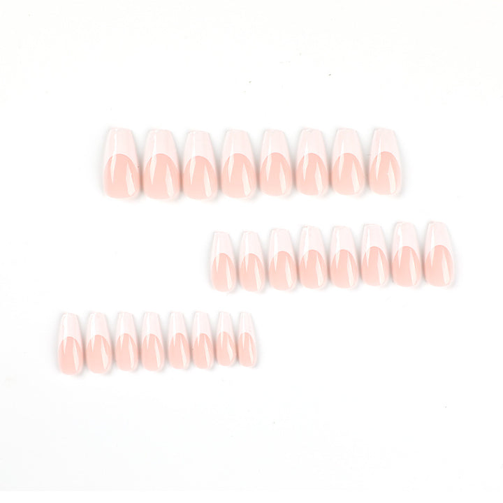 Elegant artificial nails with French design Stornfield
