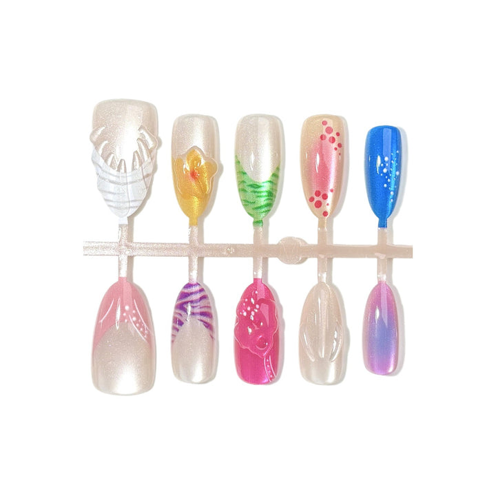 Creative Themed Press-On Nail Art Set