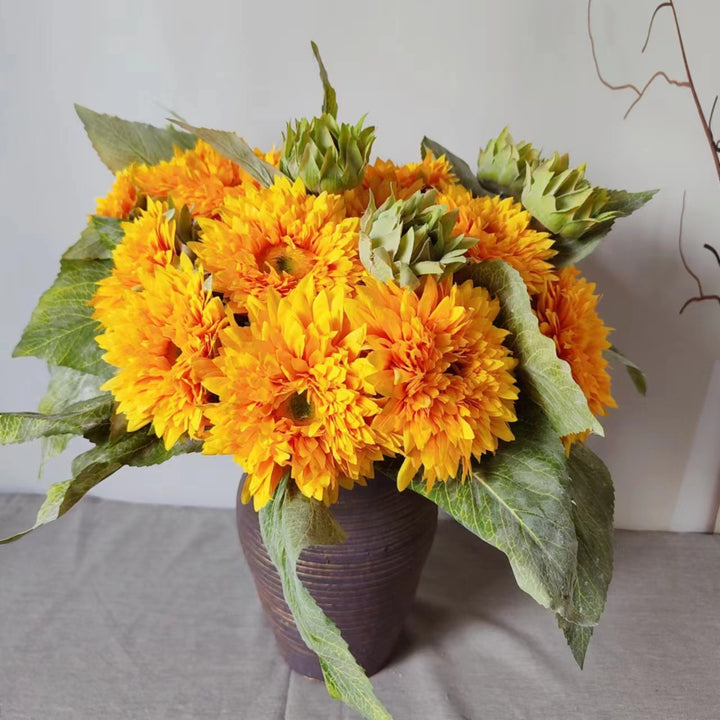 Lifelike Sunflower Bouquet