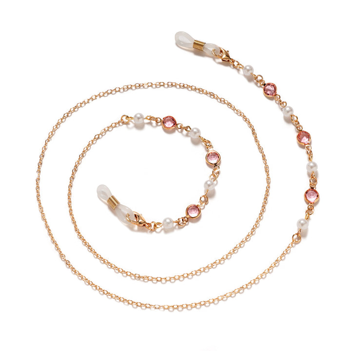 Premium Pearl and Amethyst Eyewear Chain Stornfield