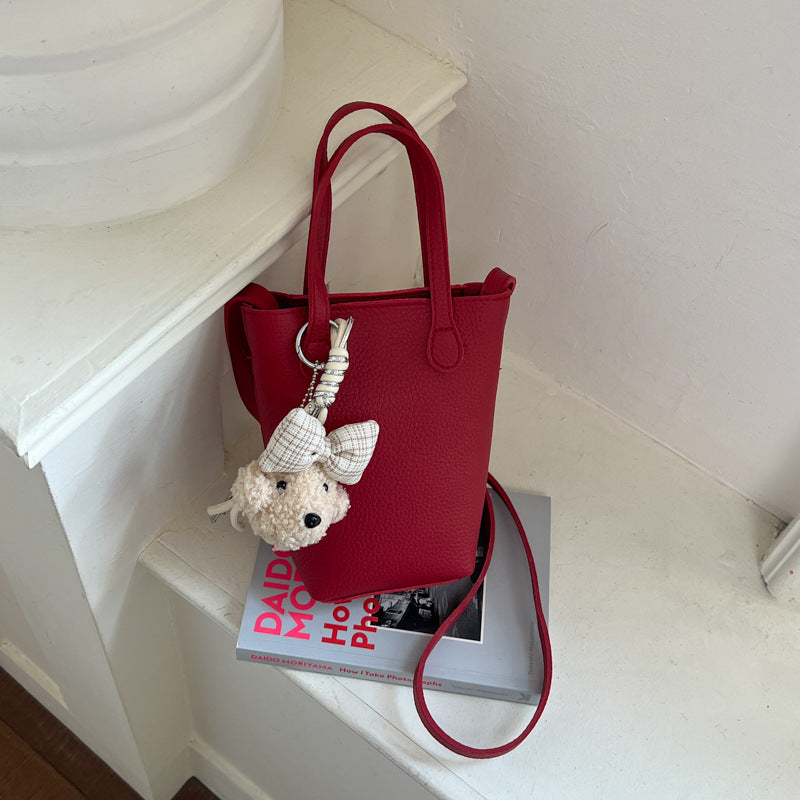 Compact Leather Mini Tote Bag