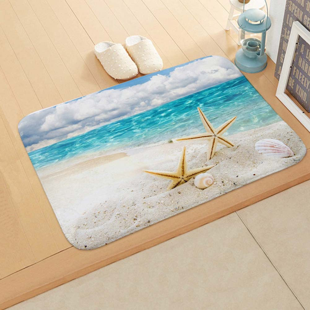 Nautical-Themed Decorative Bath Mat