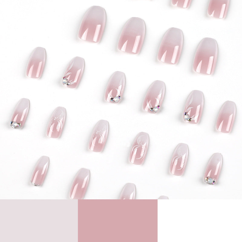 Artful Nail Extensions with Elegant Ombre Design Stornfield