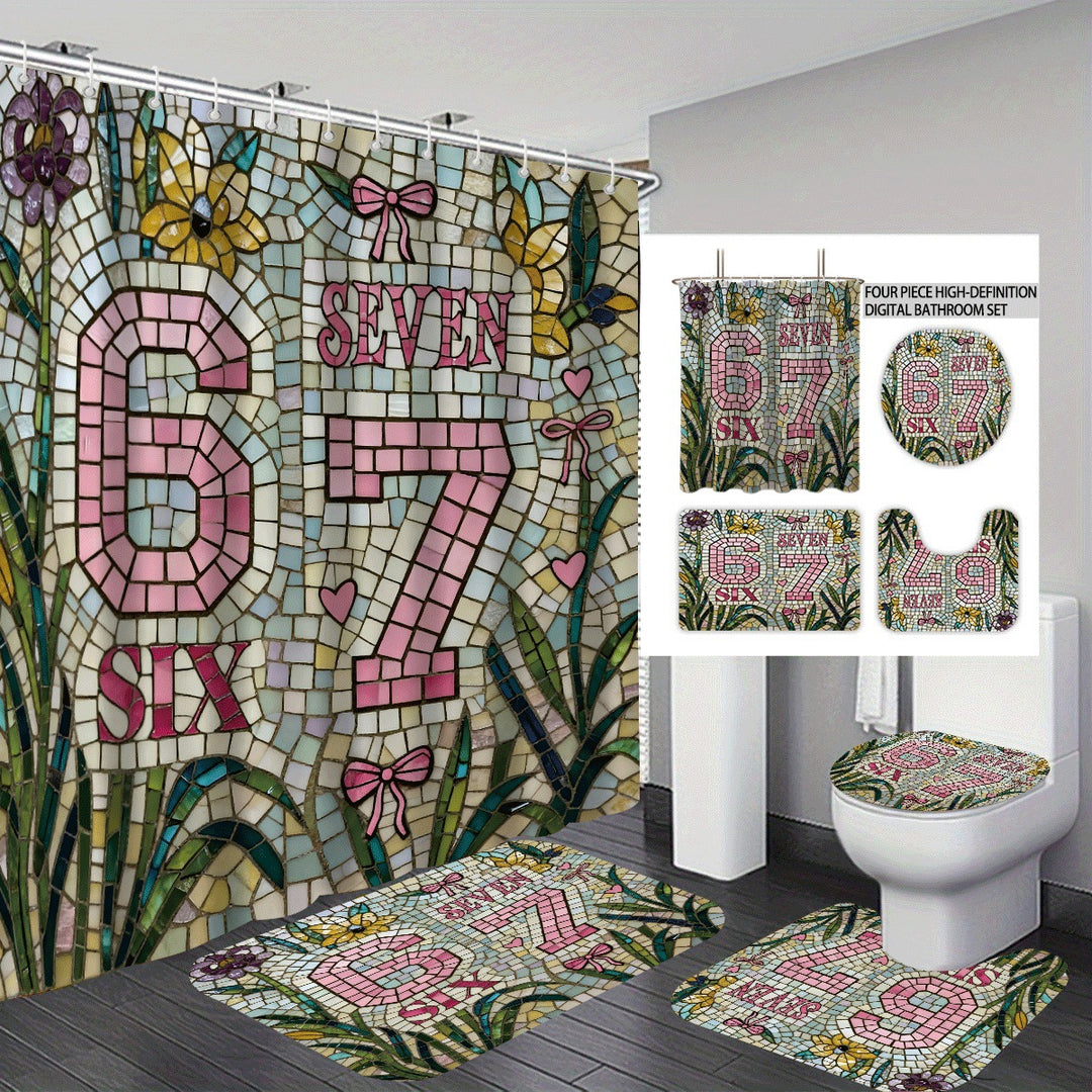 Colorful Dessert-Themed Bathroom Set Stornfield