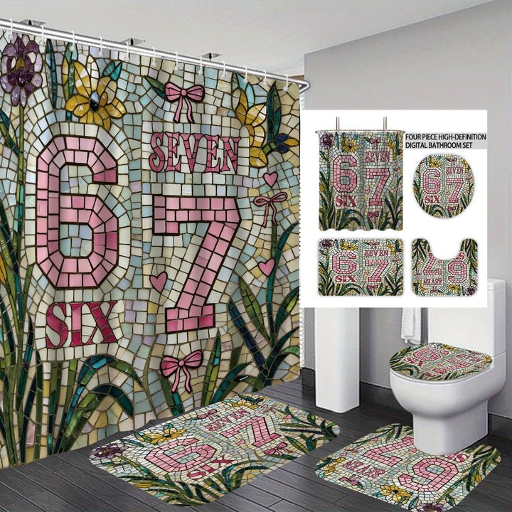 Colorful Dessert-Themed Bathroom Set Stornfield