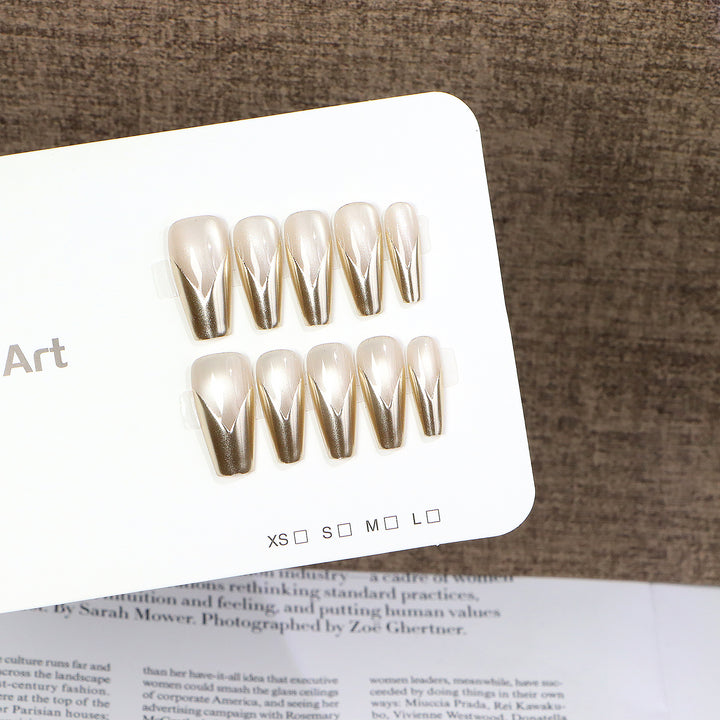Elegant Stiletto Press-On Nail Art Set Stornfield