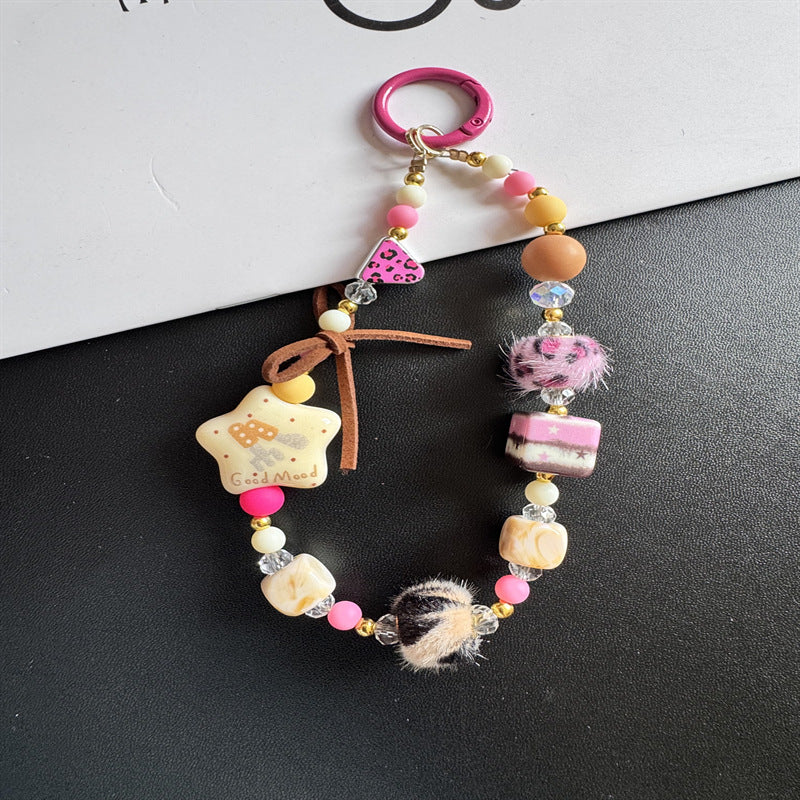 Decorative Beaded Charm Keychain Stornfield 1790135945