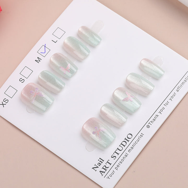Shimmering Dragonfly Design Press-On Nails Stornfield