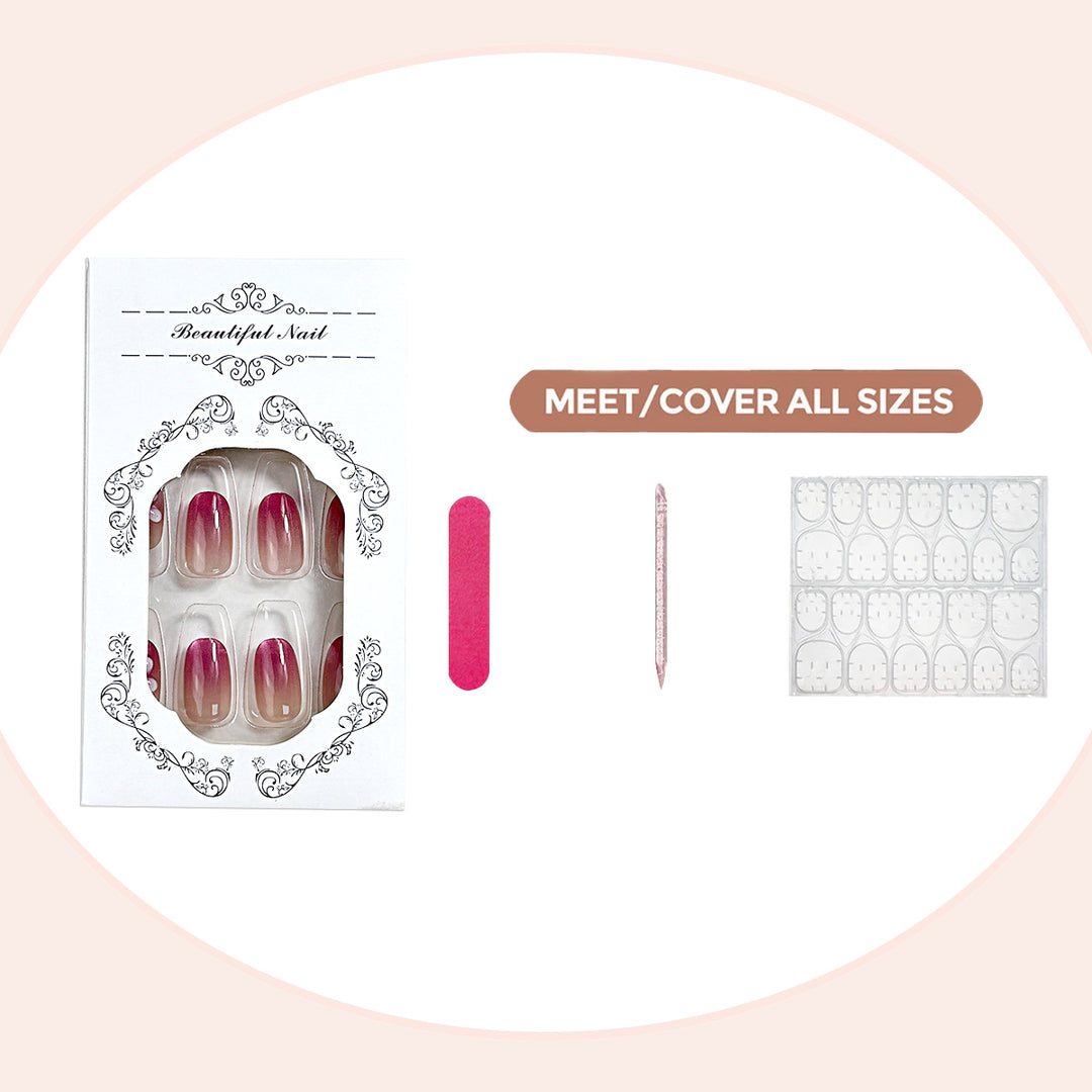 Floral Gradient Press-On Nail Set Stornfield