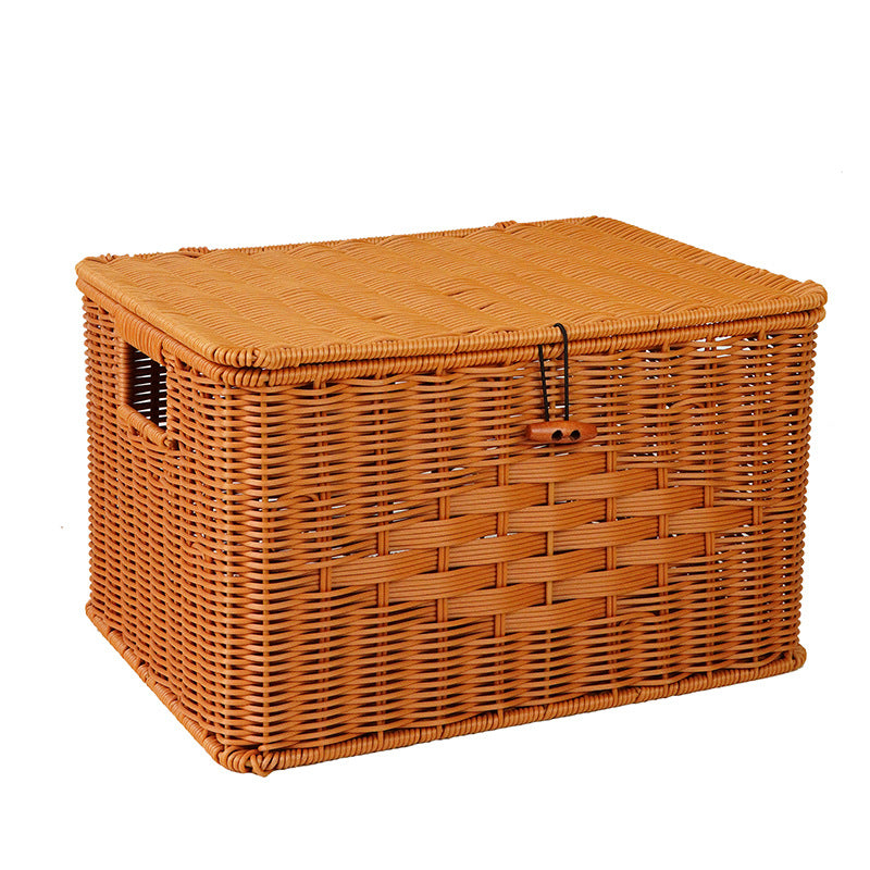Versatile Natural Woven Storage Chest Stornfield