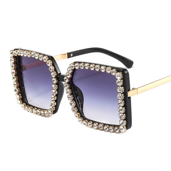 Ladies glamorous sunglasses with square frame Stornfield