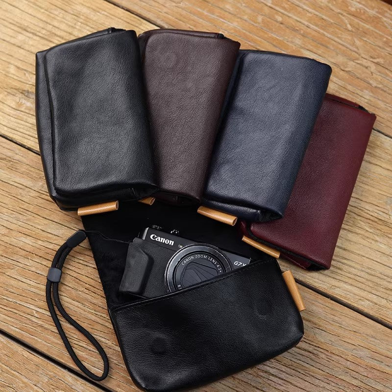 Premium Leather Zippered Pouch
