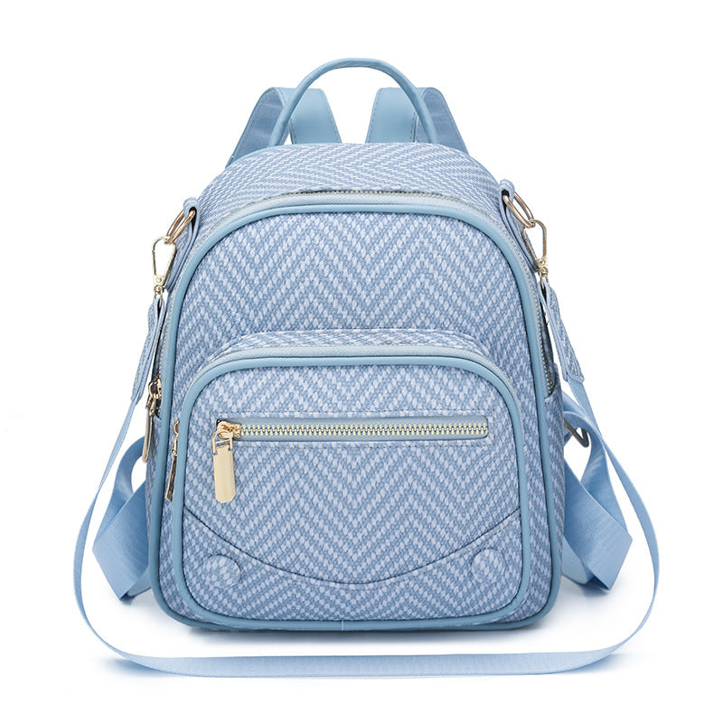 Multi-Functional Herringbone Pattern Backpack Stornfield