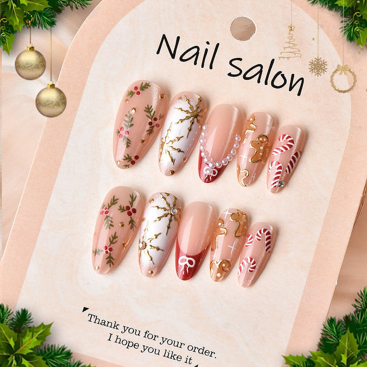 Elegant Artificial Nail Collection with Luxurious Accents Stornfield