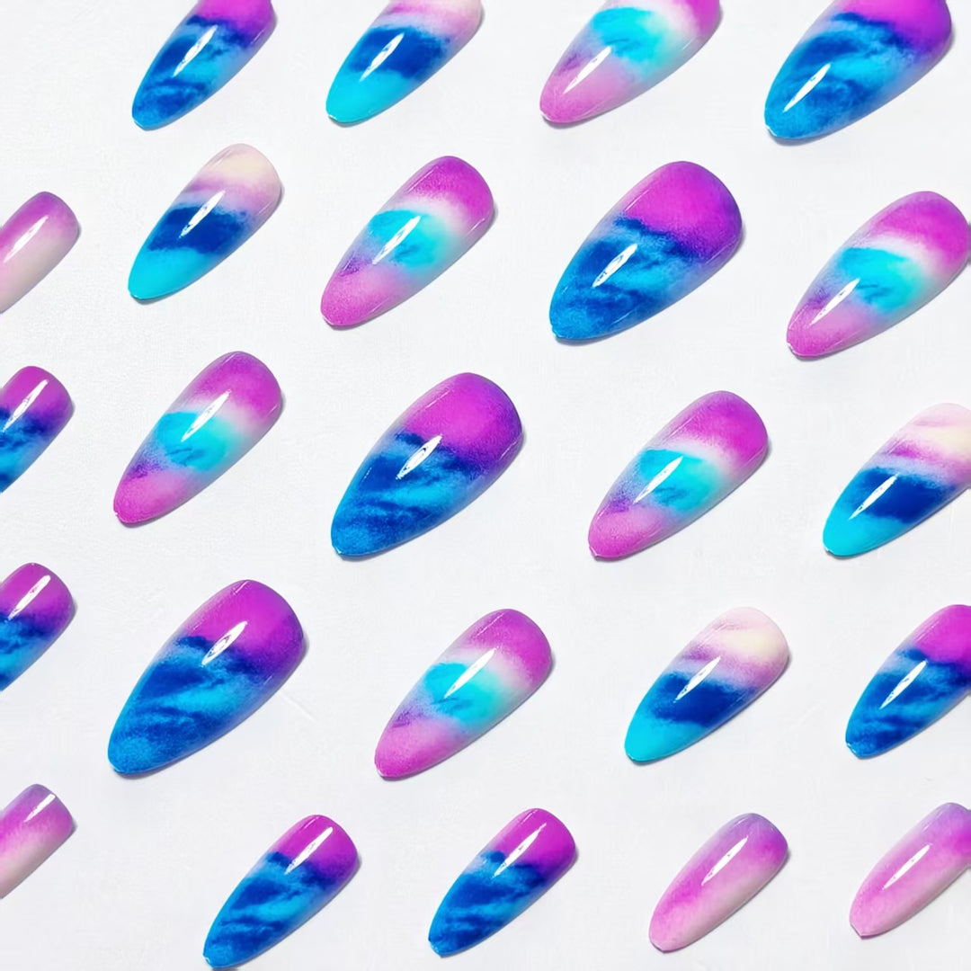 Creative Artificial Nails in Modern Ombre Design Stornfield