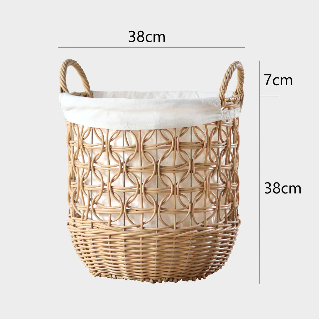 Handwoven storage basket made of natural material Stornfield