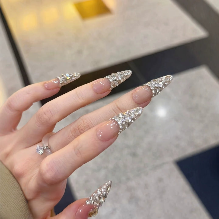 Rhinestone Stiletto Press-On Nail Set Stornfield