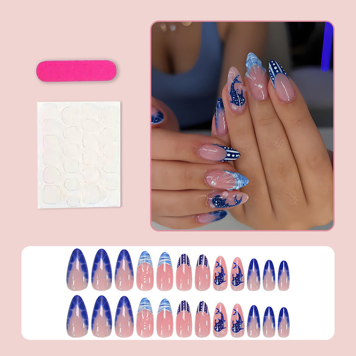 Nail art set with maritime motifs and modern designs Stornfield