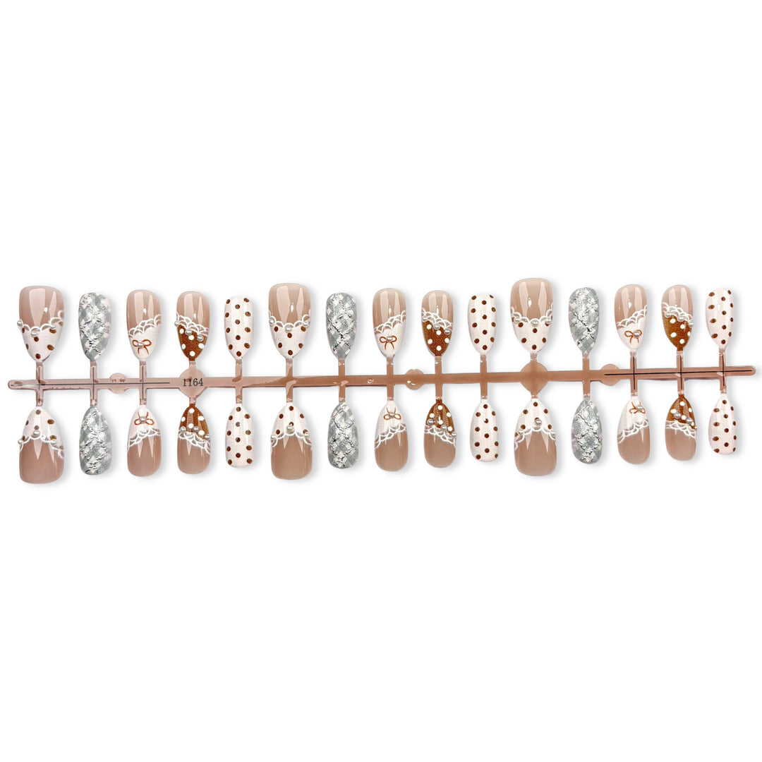 Decorative Press-On Nail Art Set 1790745359