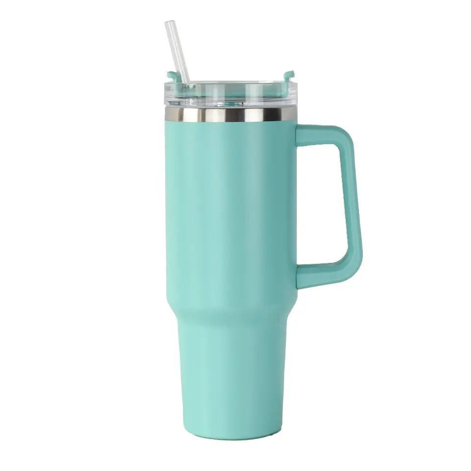 Women's Insulated Drinking Cup with Handle and Straw Stornfield