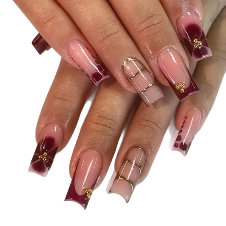 Elegant Decorative Press-On Nails Stornfield