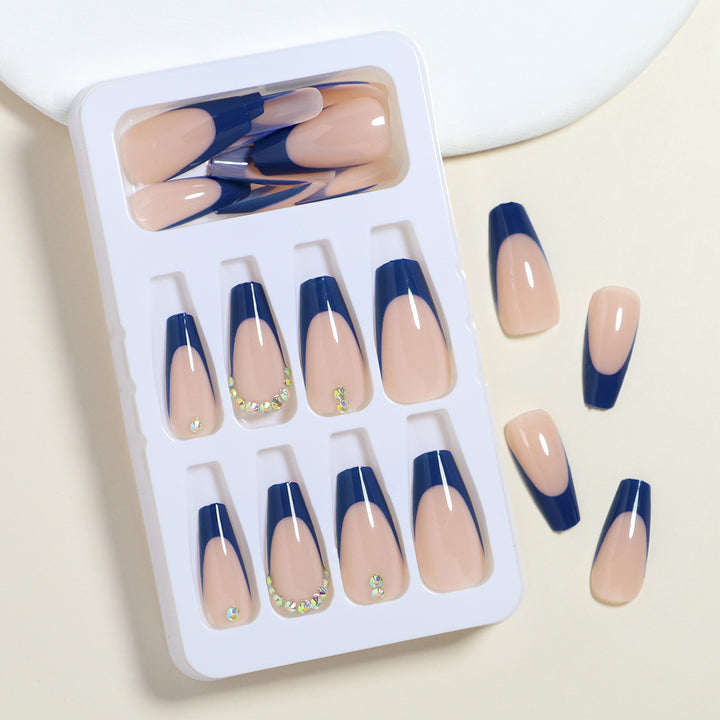 Premium French Tip Press-On Nail Set Stornfield