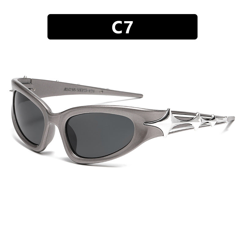 Women futuristic sunglasses with unique star design Stornfield