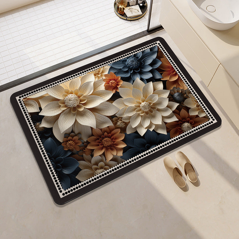 Playful Citrus-Themed Bath Mat Stornfield