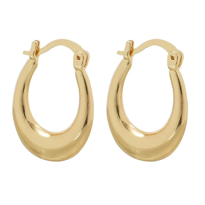 Sleek Curved Huggie Earrings Stornfield