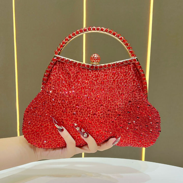 Exquisite Rhinestone-Studded Evening Handbag