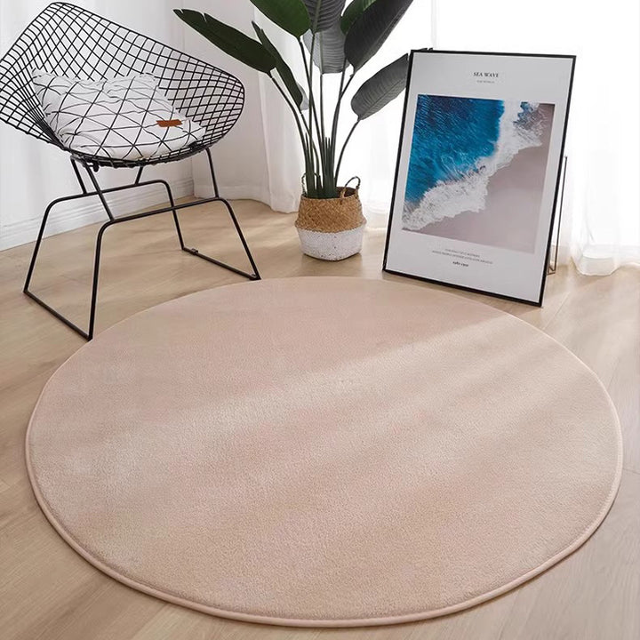 Plush Round Area Rug