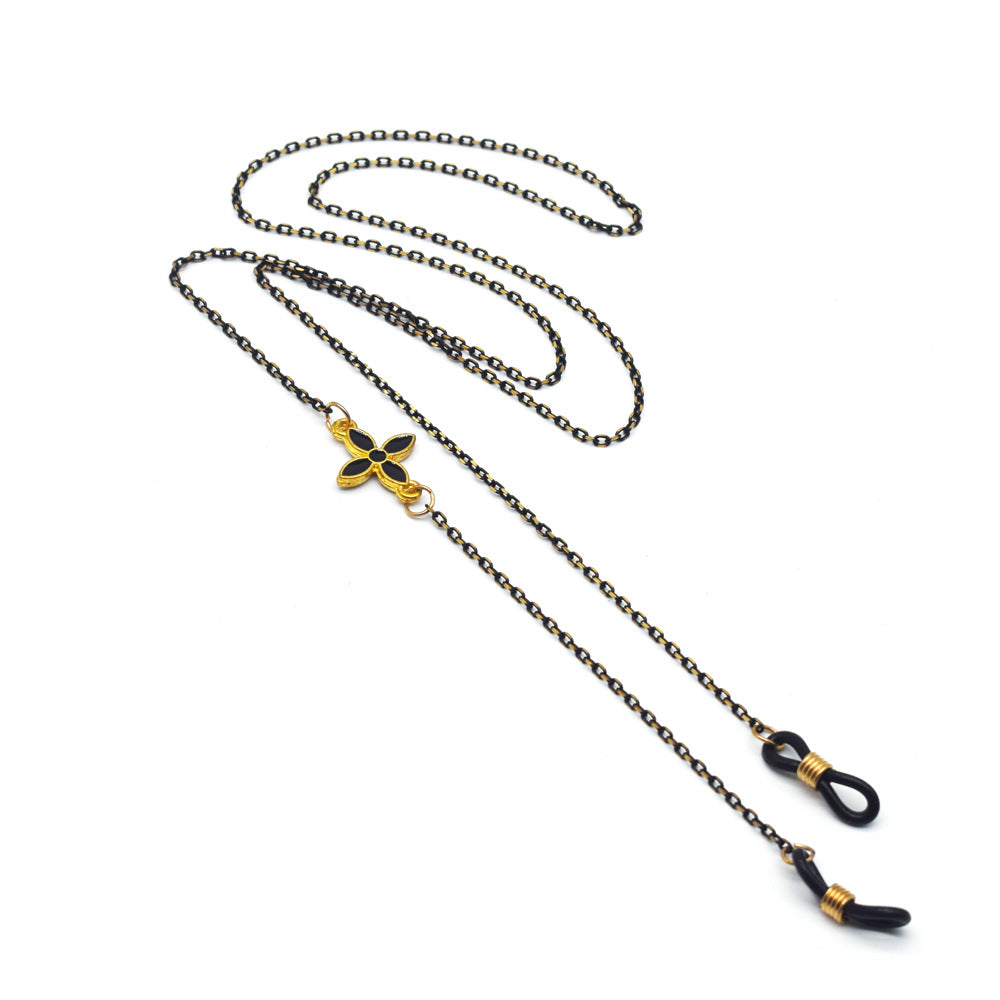 Elegant Floral-Design Eyewear Chain Stornfield