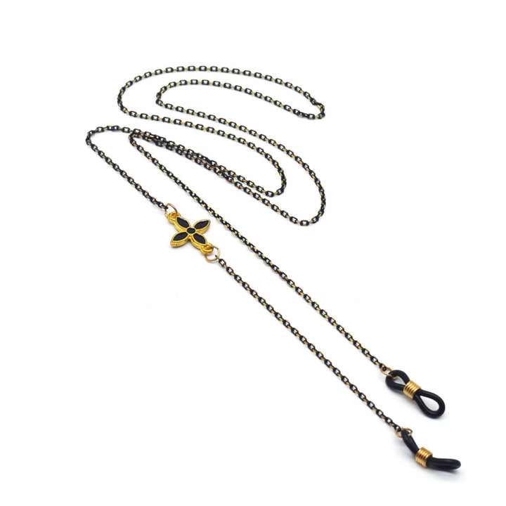 Elegant Floral-Design Eyewear Chain Stornfield
