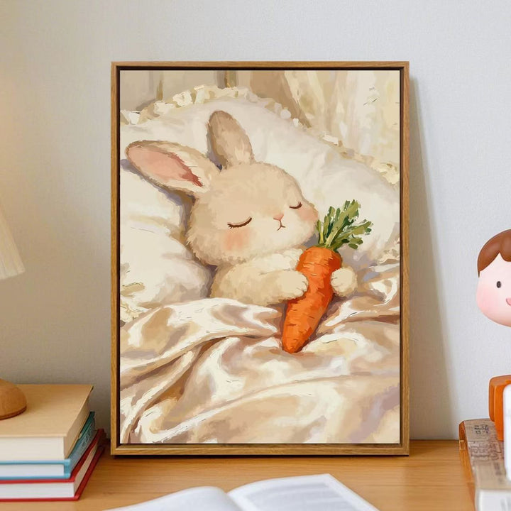 Cozy Cartoon Bunny Wall Art Stornfield