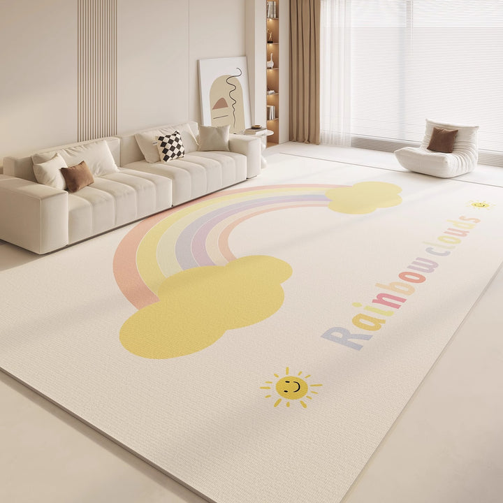 Cartoon-Themed Plush Area Rug