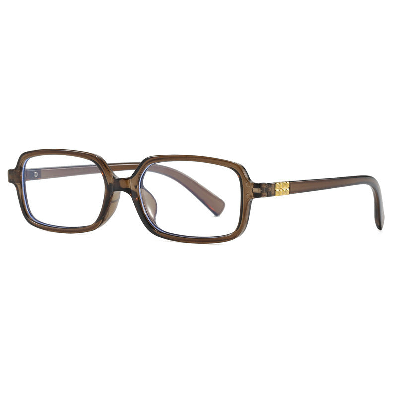 Women's fashionable square glasses with elegant plastic frame and gold accents Stornfield
