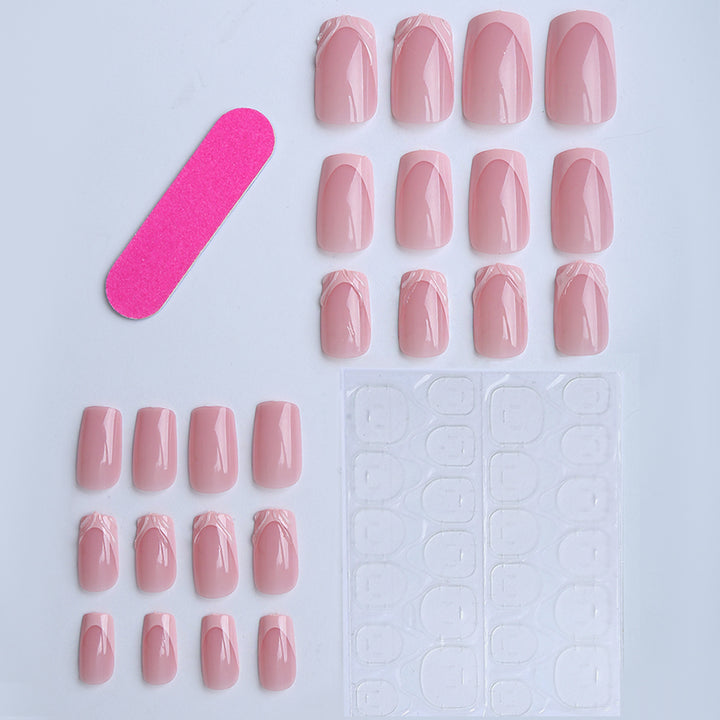 Artificial nails with elegant tip accents Stornfield