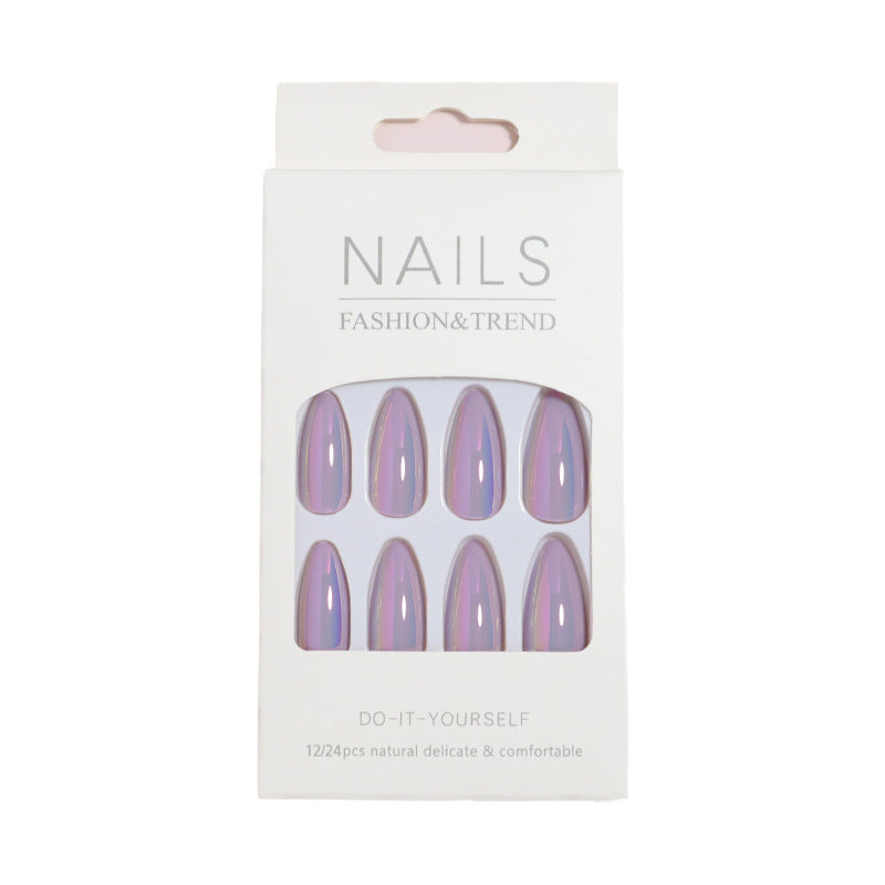 Premium Glossy Long Press-On Nails Stornfield