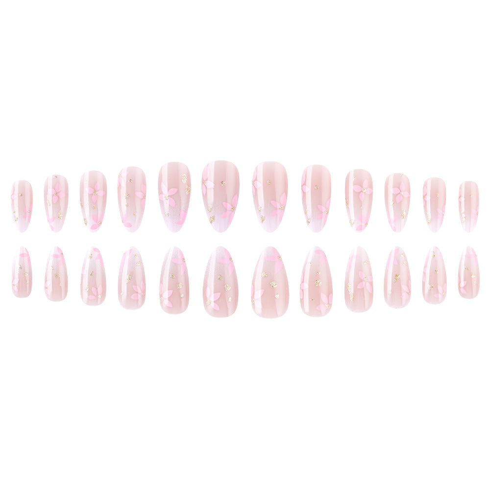 Decorative Floral Press-On Nail Set Stornfield