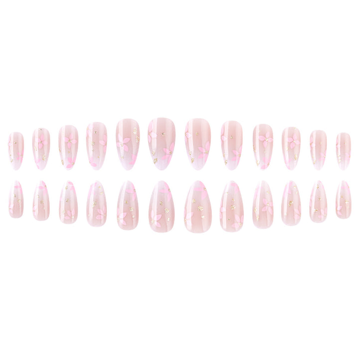 Decorative Floral Press-On Nail Set Stornfield
