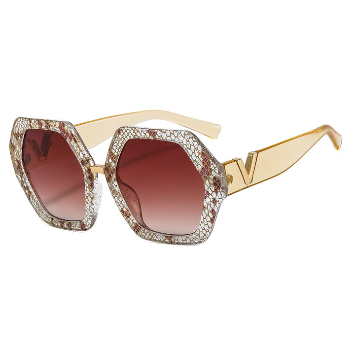 Ladies elegant sunglasses with sparkling frame Stornfield