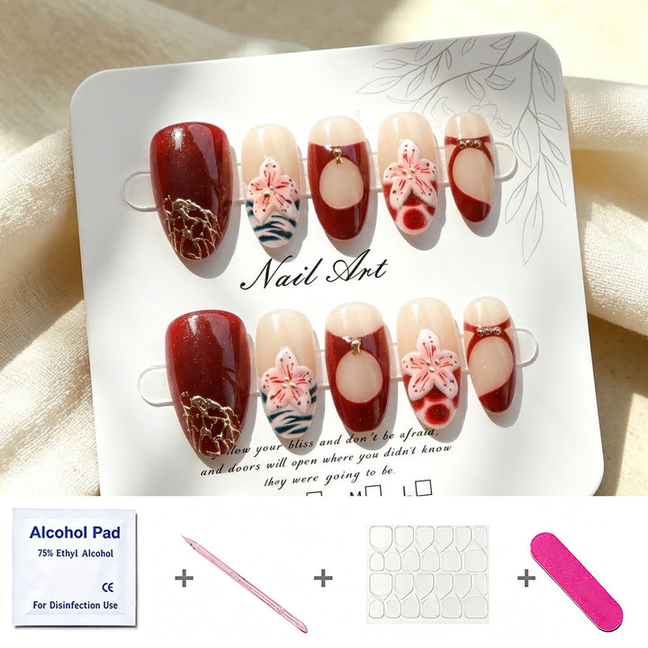Decorative Nail Art Press-On Set