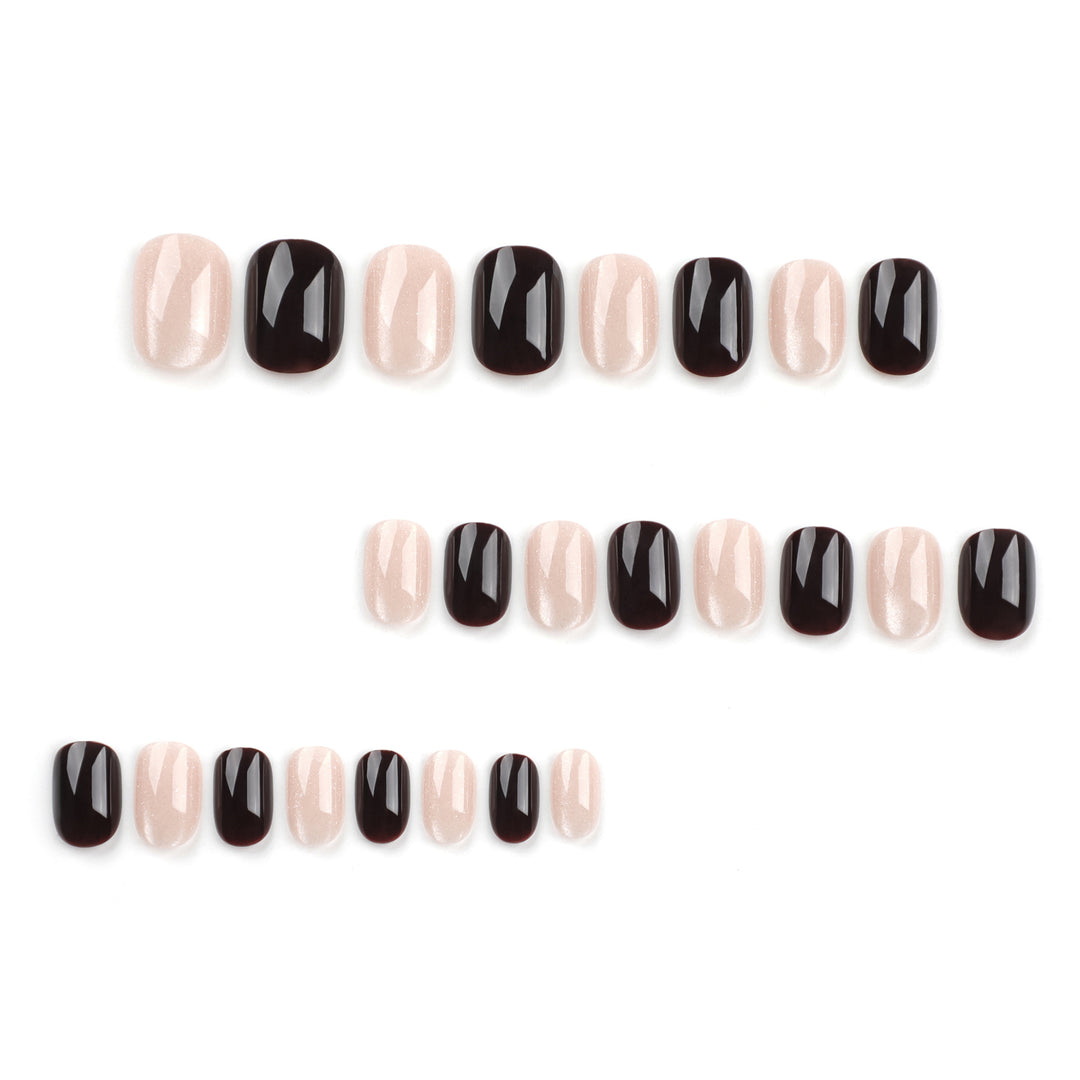 Artful nail extensions with elegant glitter and ombre design Stornfield