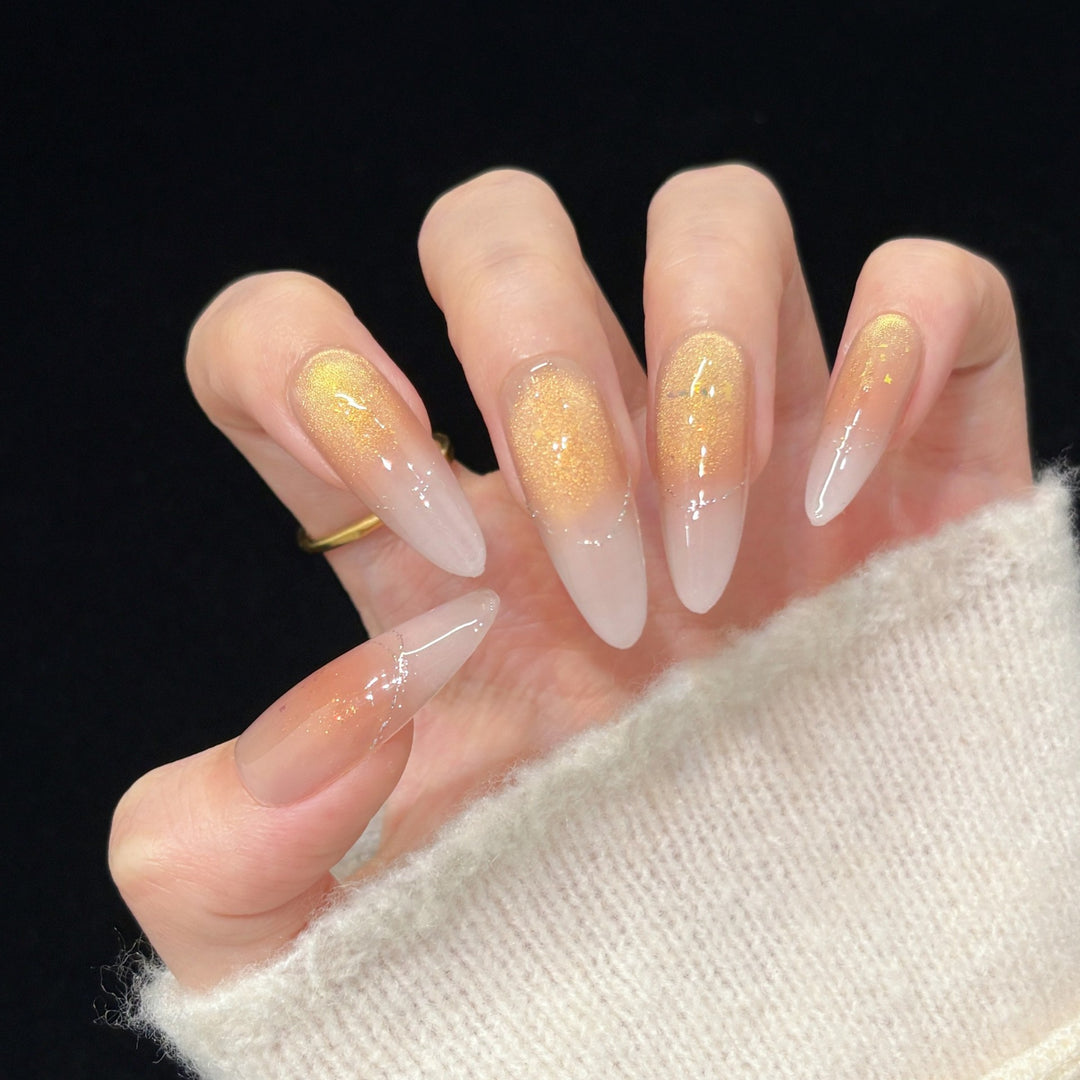 Glitter Gradient Stiletto Press-On Nails