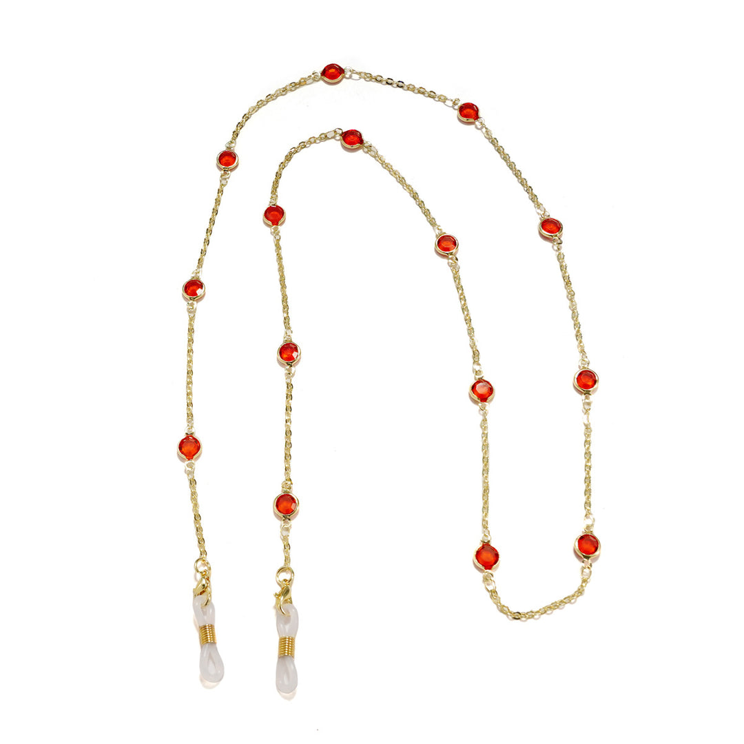 Elegant Crystal-Embellished Eyewear Chain Stornfield