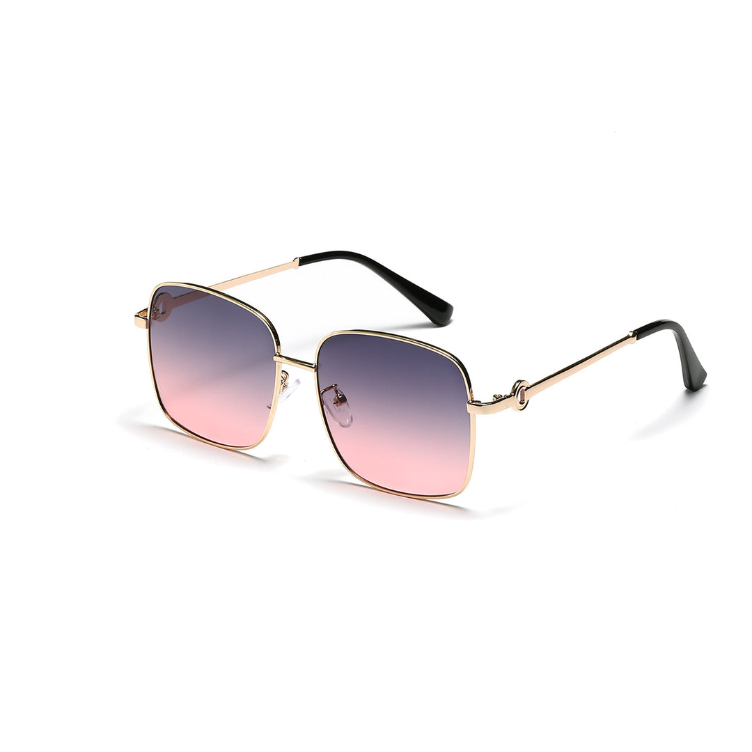 Ladies elegant square sunglasses with high-quality metal frame Stornfield