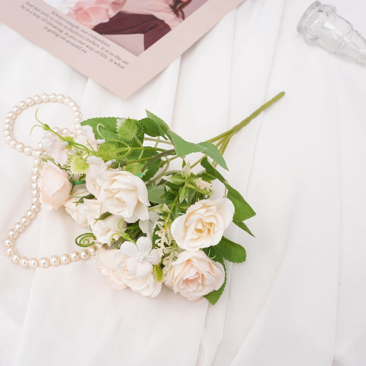 Realistic Faux Flower Bouquet
