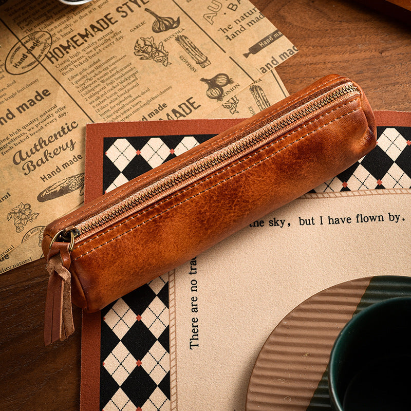 Stylish Leather Pencil Case